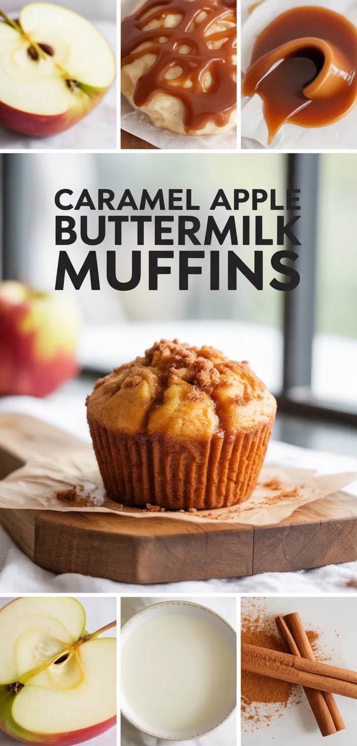 Caramel Apple Buttermilk Muffins Recipe