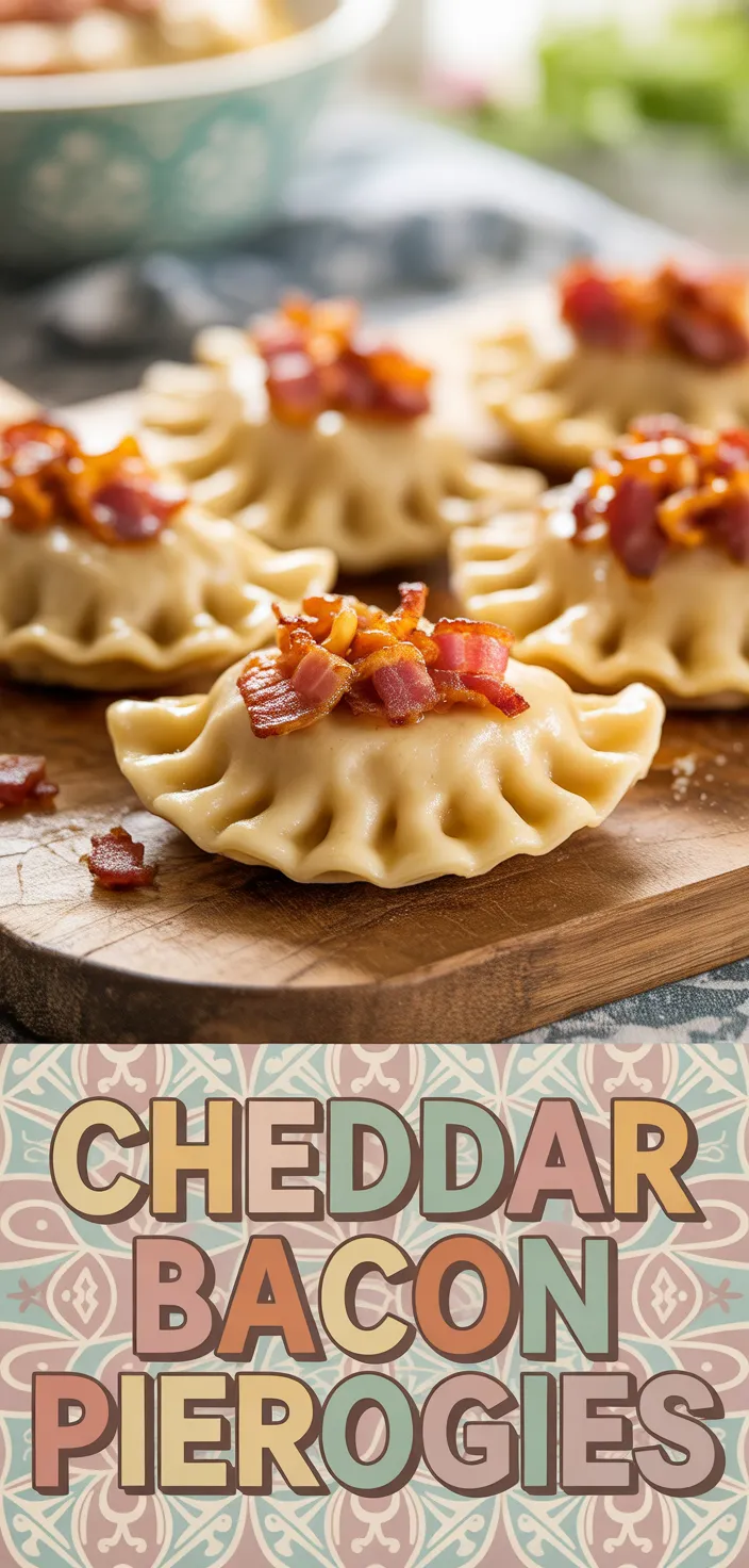 Cheddar Pierogies With Caramelized Onions And Bacon. Recipe
