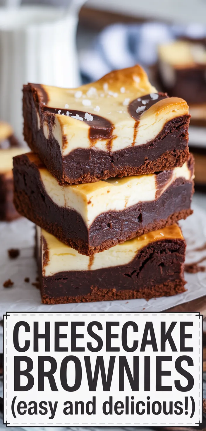 Cheesecake Brownies (Easy And Delicious!) Recipe