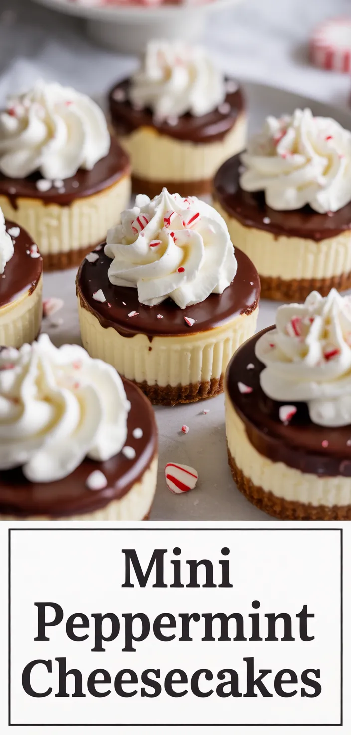 Easy Mini Peppermint Bark Cheesecakes Are Perfect For The Holidays! Recipe