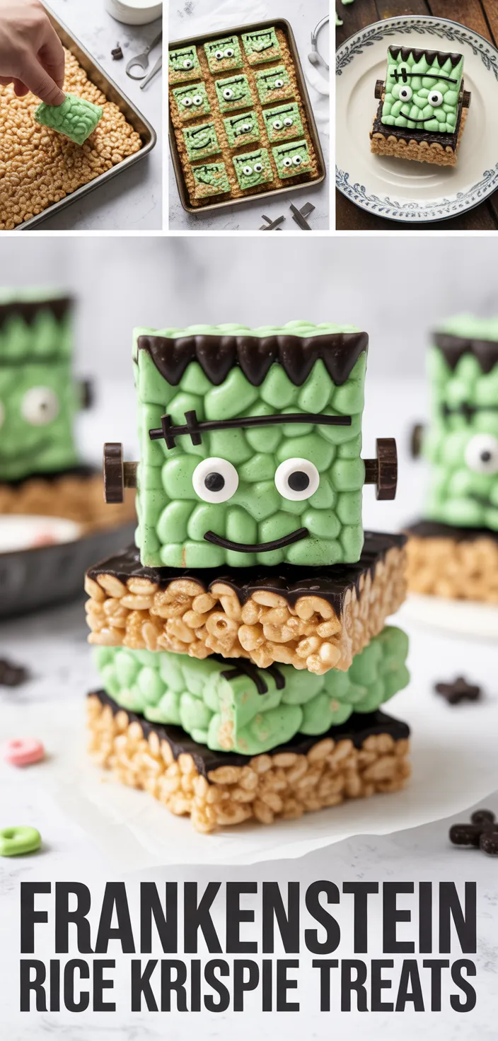 Frankenstein Rice Krispie Treats Recipe
