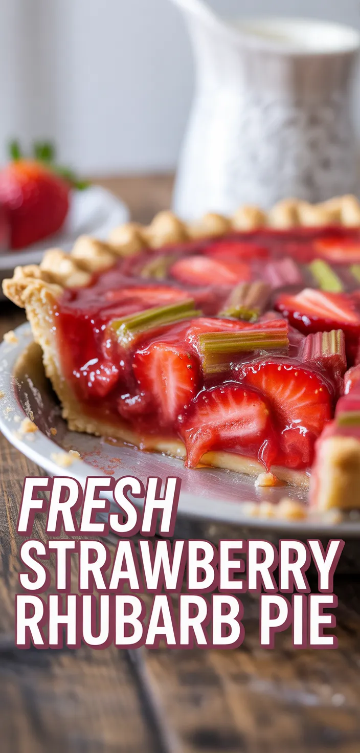 Fresh Strawberry Rhubarb Pie Recipe