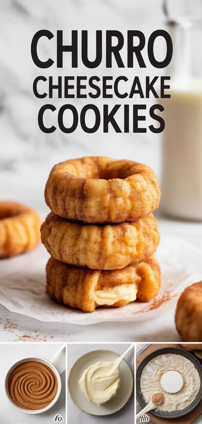 Irresistible Churro Cheesecake Donut Cookies With Cinnamon Sugar Recipe