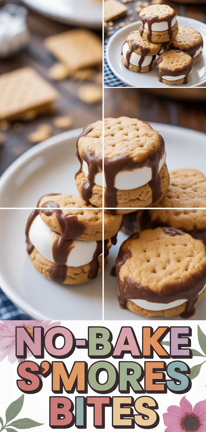 No Bake S’mores Cookie Dough Bites Recipe