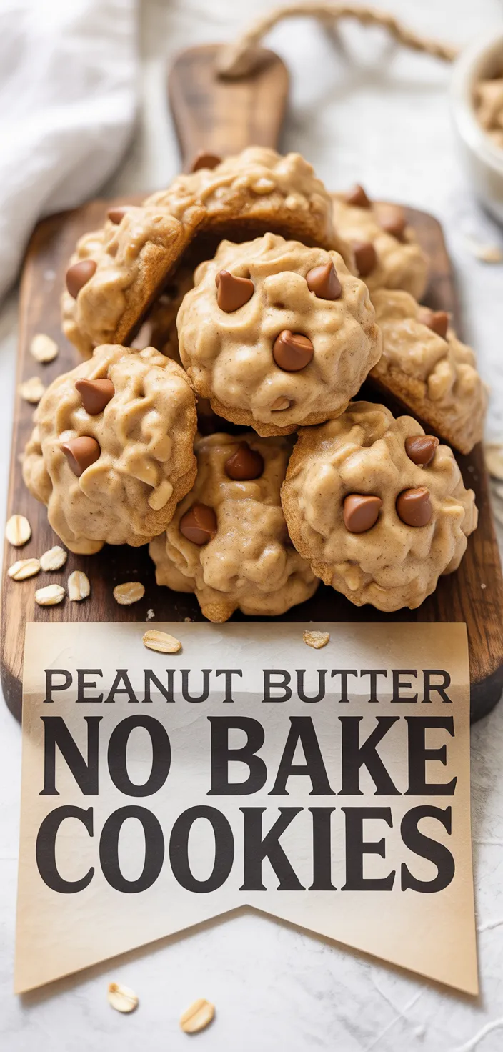 Peanut Butter No Bake Cookies Recipe