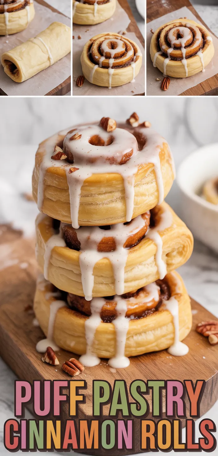 Puff Pastry Cinnamon Rolls Recipe
