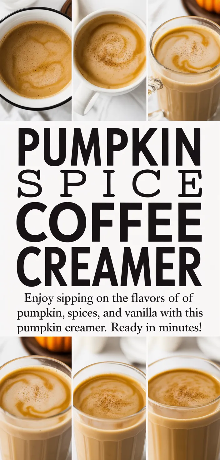 Pumpkin Spice Coffee Creamer Recipe