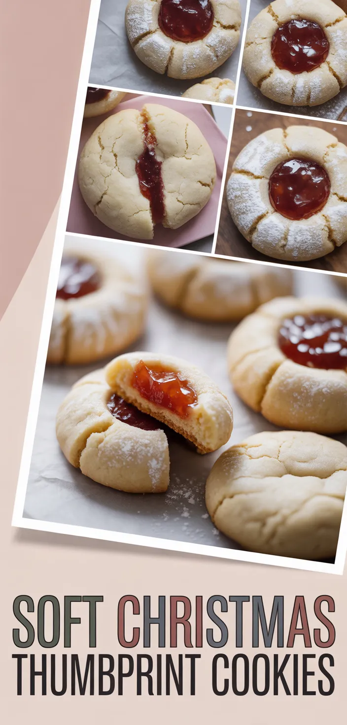 Soft Christmas Thumbprint Cookies Recipe