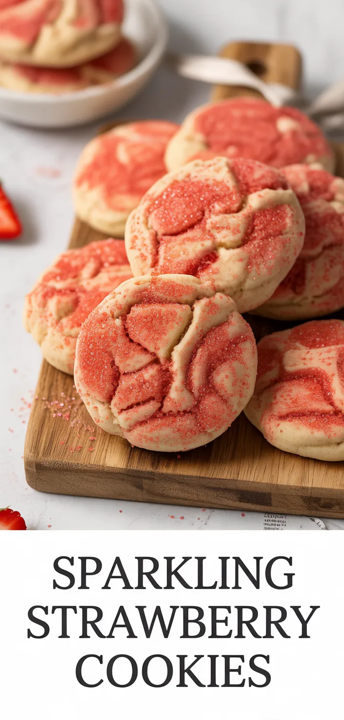 Strawberry Sugar Cookies With Sparkling Strawberry Sugar Recipe