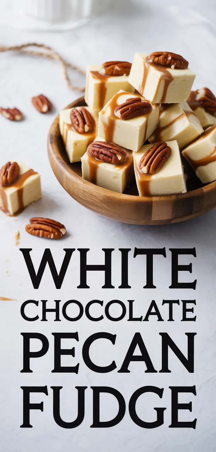 The Finest White Chocolate Caramel Pecan Fudge Recipe