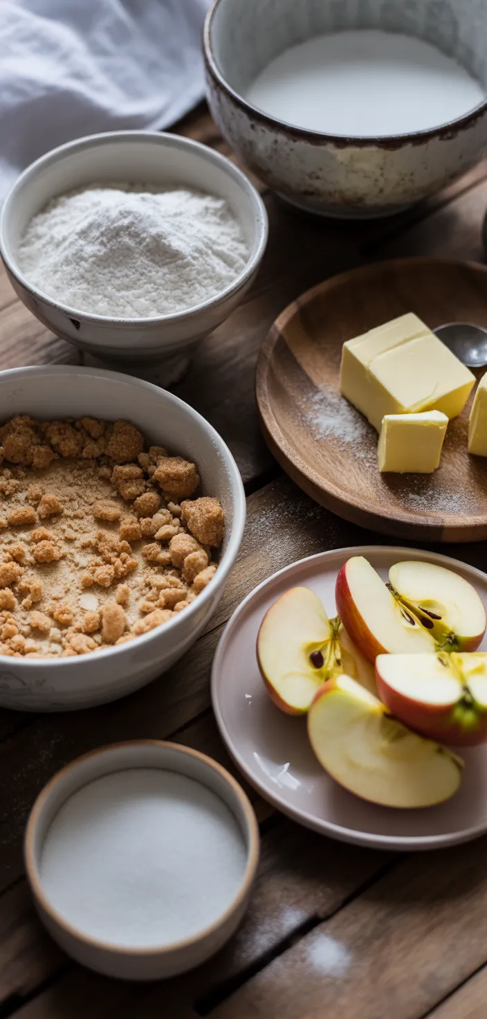 Ingredients photo for Dutch Apple Pie Recipe