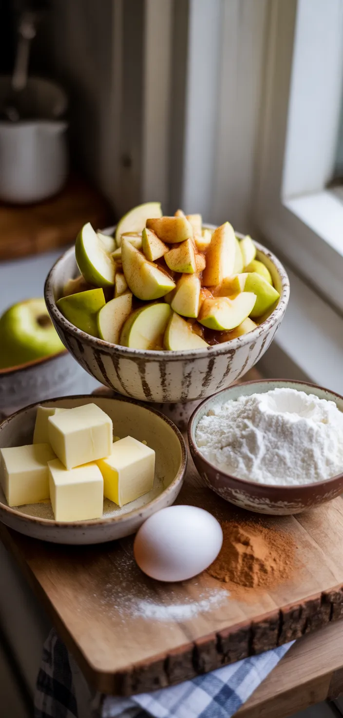 Ingredients photo for Easy Apple Streusel Bars Recipe