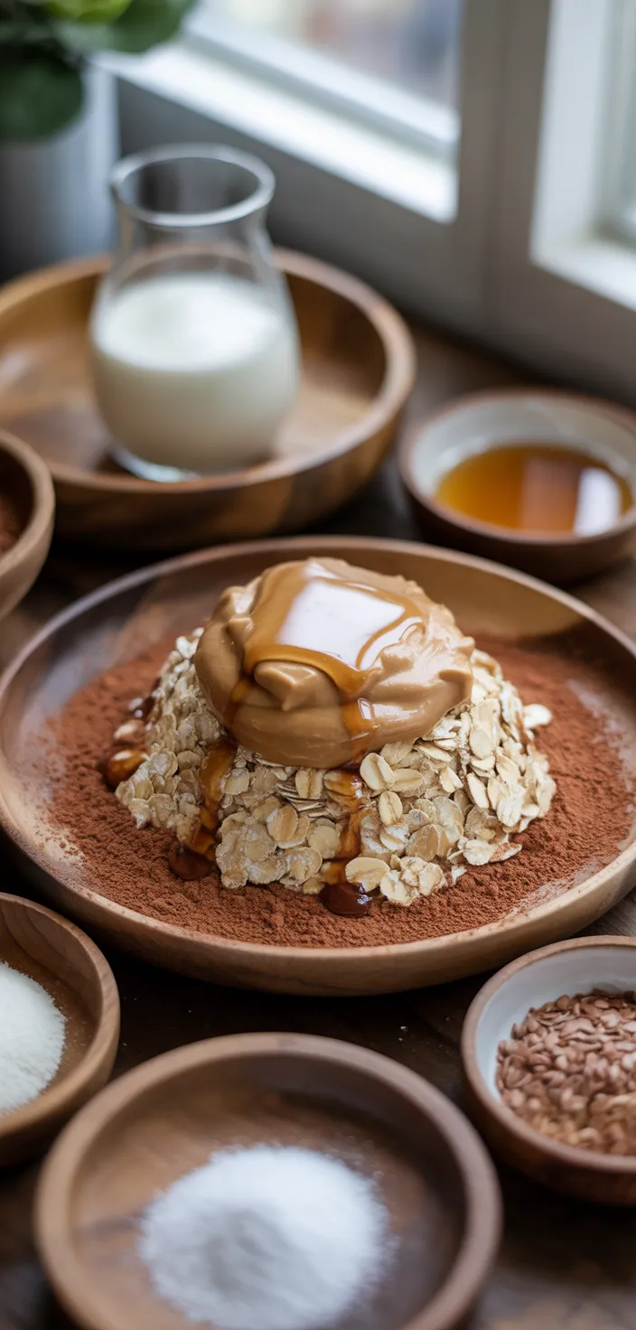 Ingredients photo for Healthier No Bake Cookies Recipe