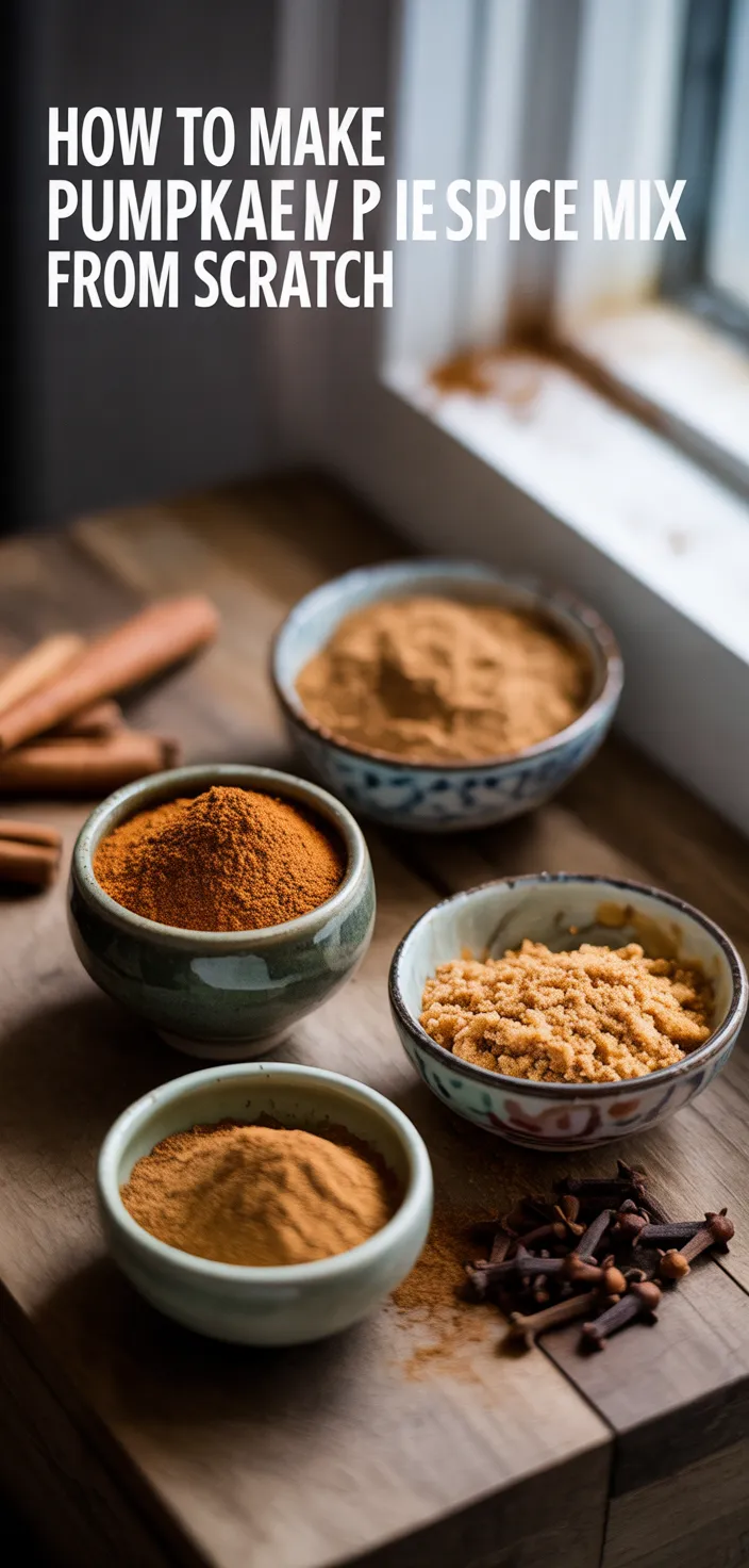 Ingredients photo for How To Make Homemade Pumpkin Pie Spice Mix From Scratch Recipe