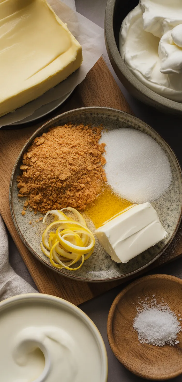 Ingredients photo for How To Make The BEST Cheesecake Recipe