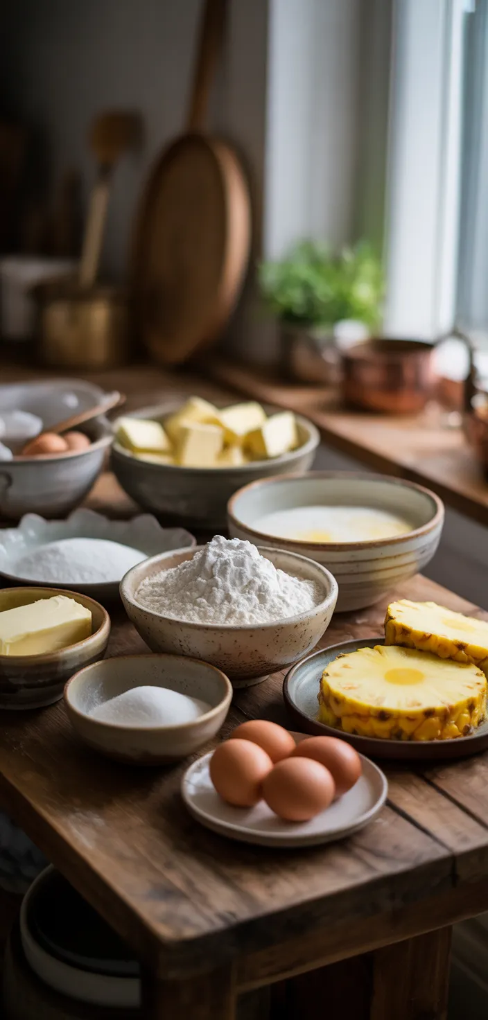 Ingredients photo for Juicy Pineapple Heaven Cake Recipe