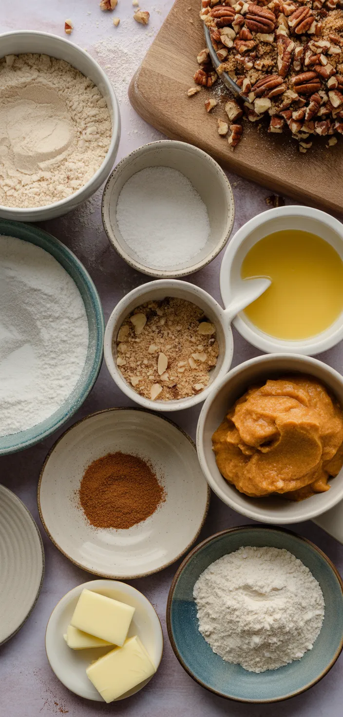 Ingredients photo for Keto Pumpkin Coffee Cake Recipe