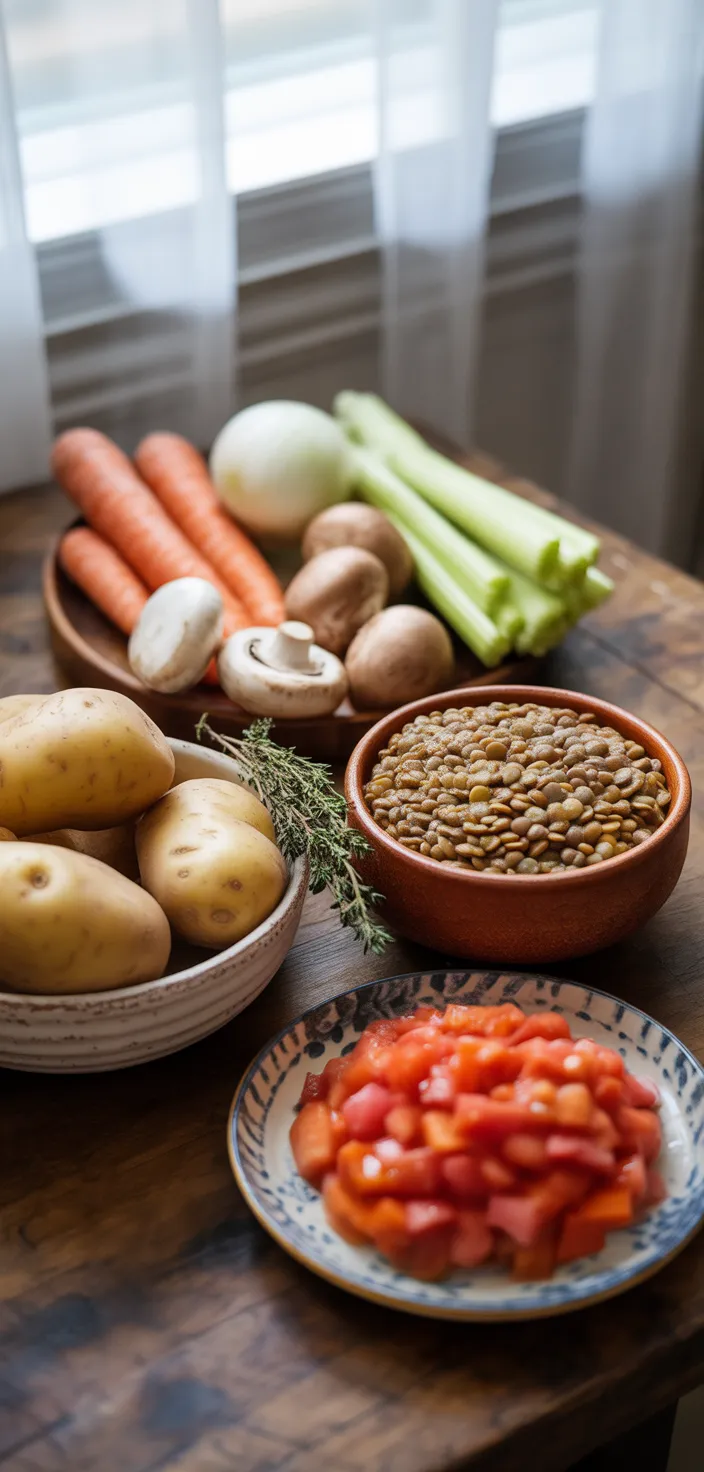Ingredients photo for Lentil Shepherd's Pie Recipe