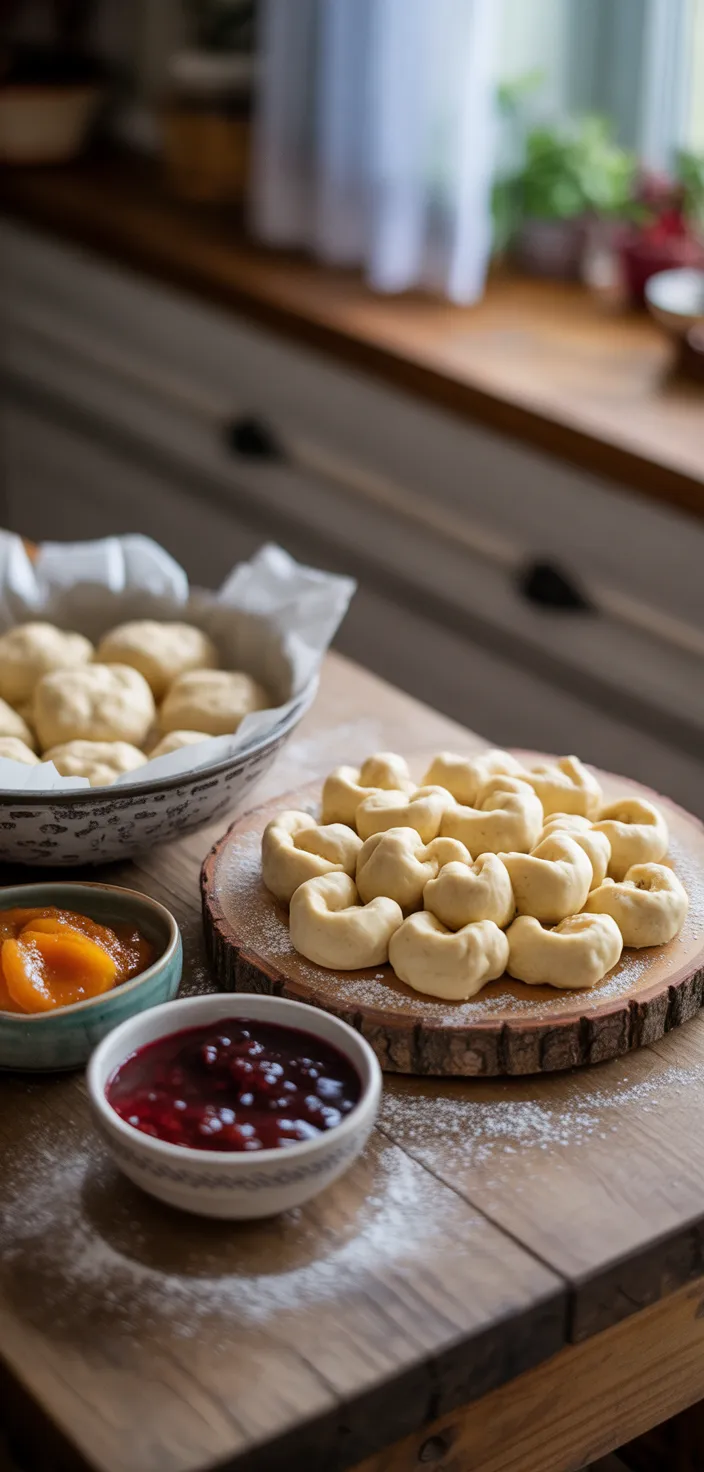 Ingredients photo for Polish Kolaczki Cookies Recipe