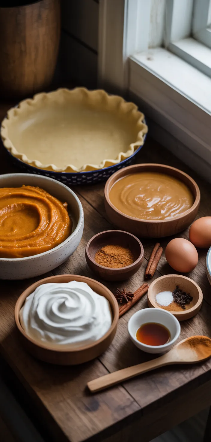 Ingredients photo for Pumpkin Pie With Sweetened Condensed Milk Recipe