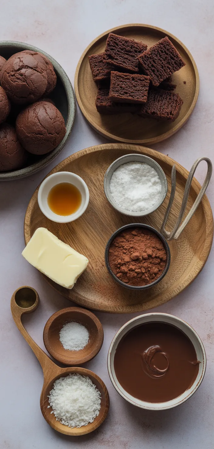 Ingredients photo for The Best Chocolate Rum Balls Recipe