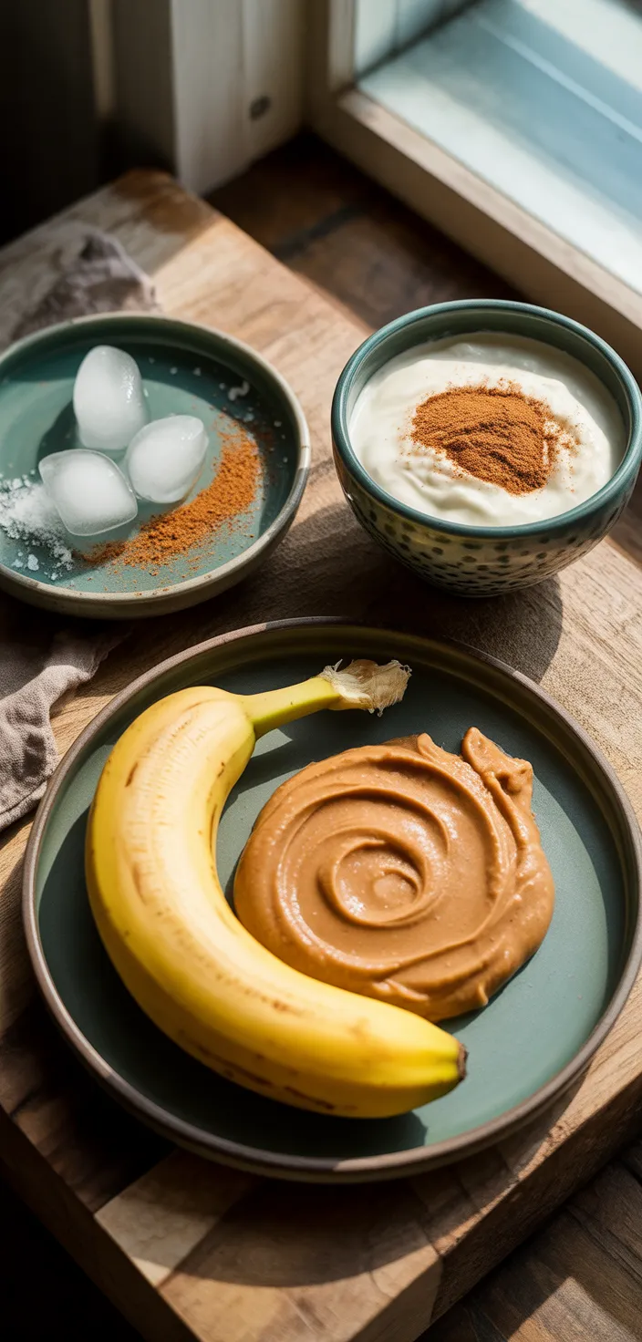 Ingredients photo for Banana Peanut Butter Smoothie For Weight Loss Recipe