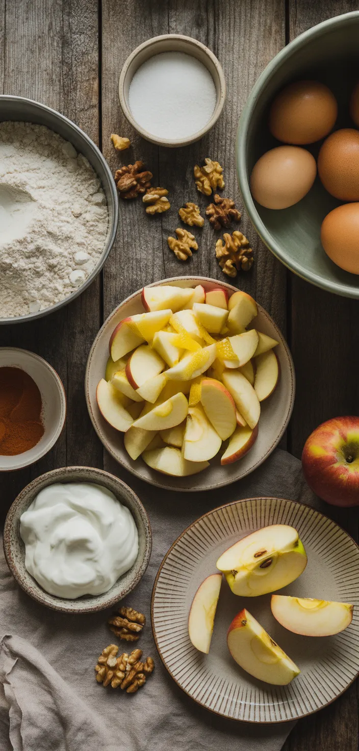 Ingredients photo for Best Apple Cake Ever Recipe