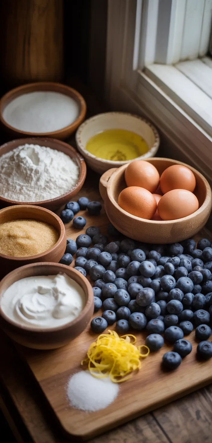 Ingredients photo for Blueberry Muffins Recipe