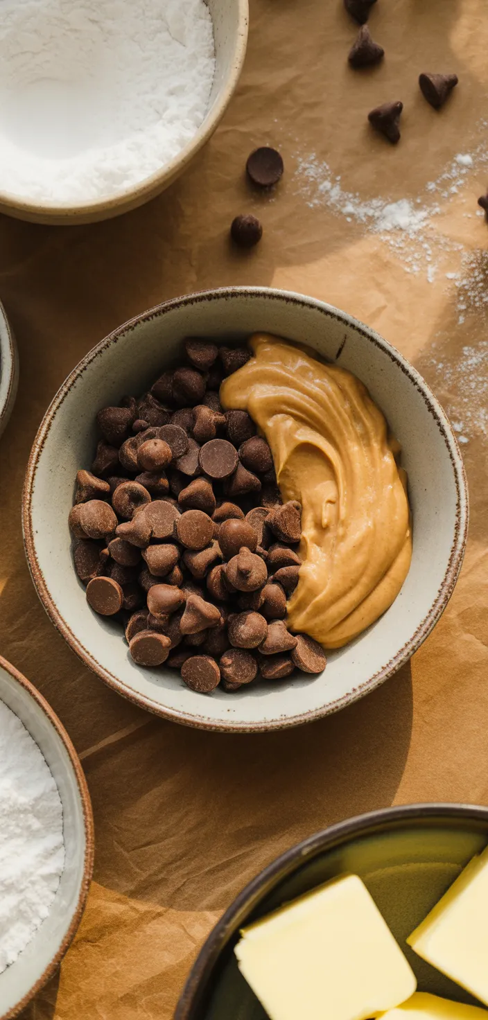 Ingredients photo for Buckeye Brownie Bites Recipe