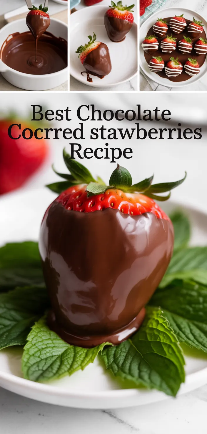 A photo of BEST Chocolate Covered Strawberries Recipe