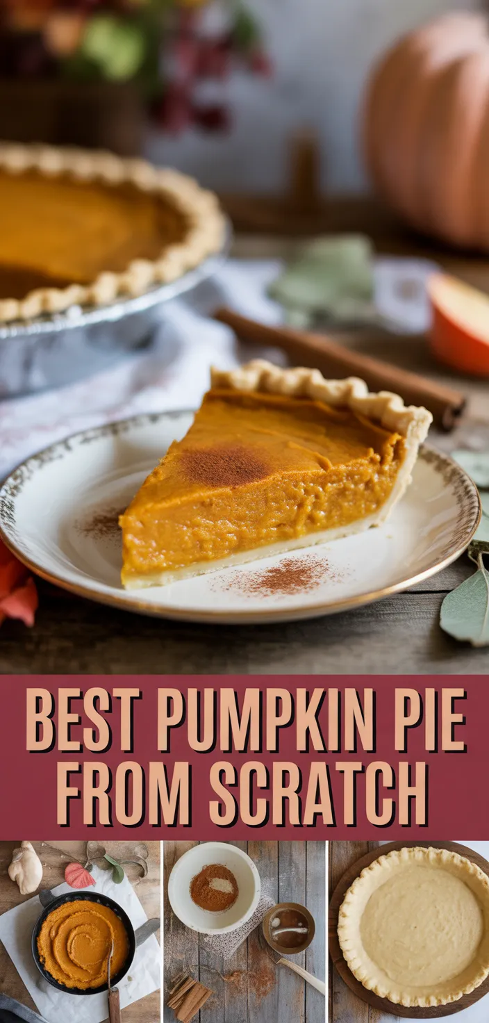 BEST PUMPKIN PIE FROM SCRATCH Recipe
