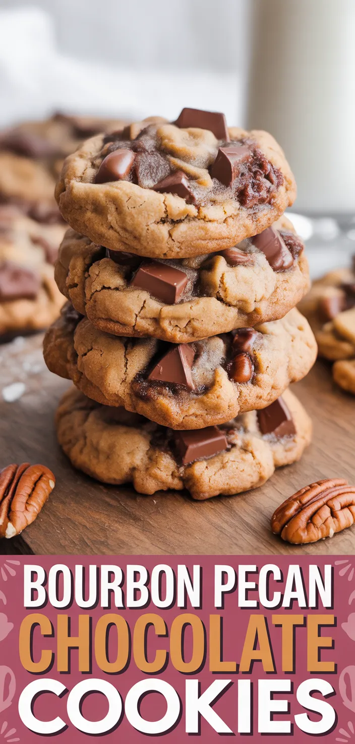 Brown Butter Bourbon Pecan Chocolate Chunk Cookies Recipe