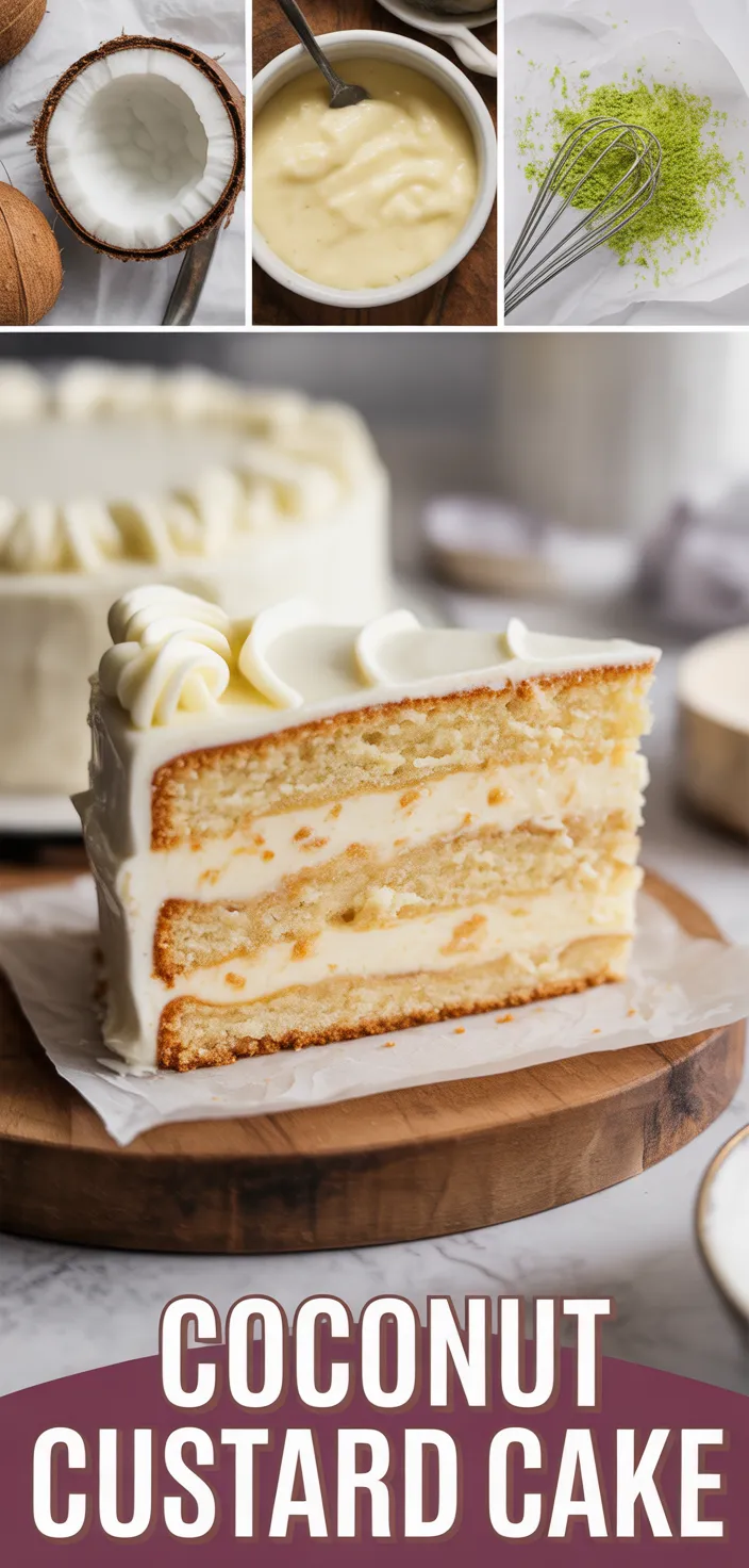A photo of Coconut Custard Cake Recipe