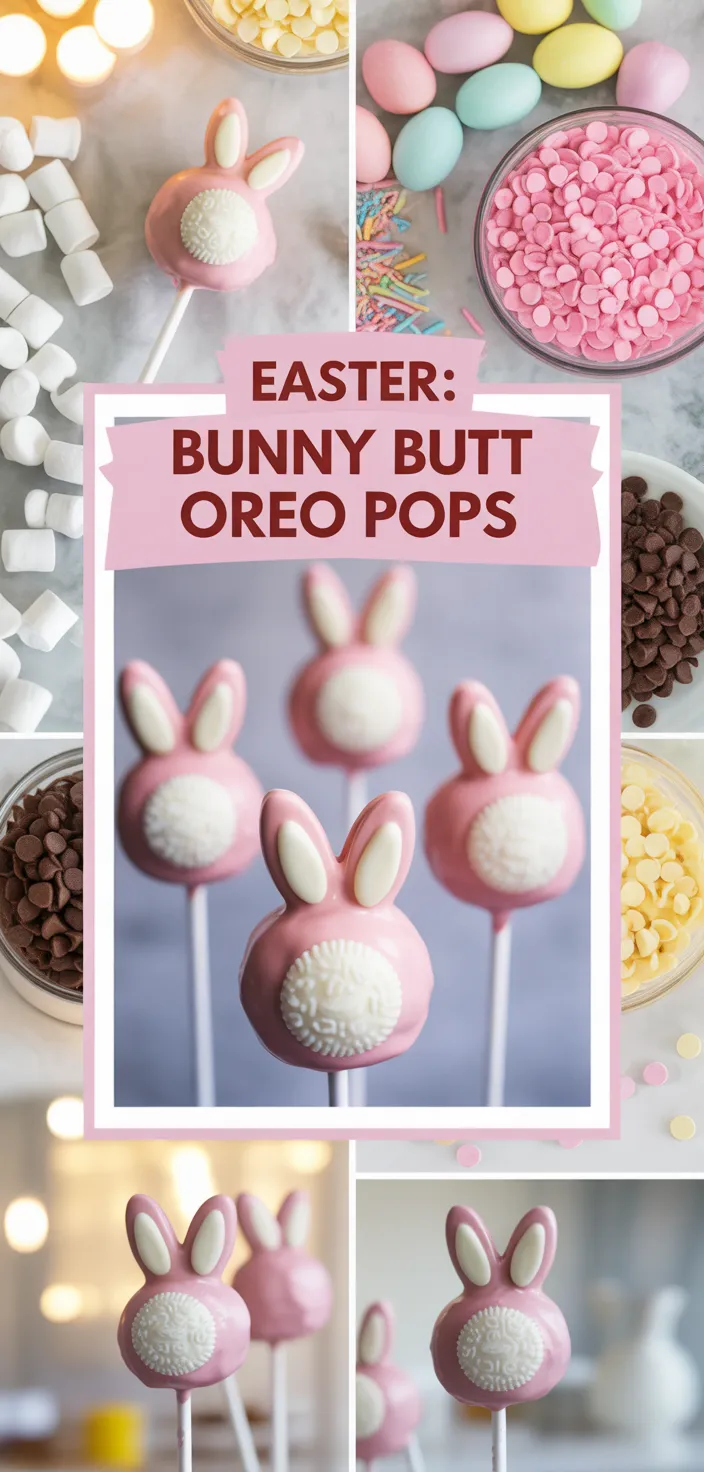 Easter: Bunny Butt Oreo Pops Recipe