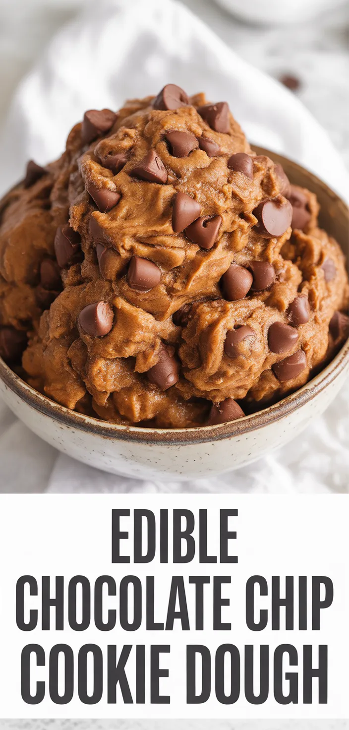 Edible Chocolate Chip Cookie Dough Recipe