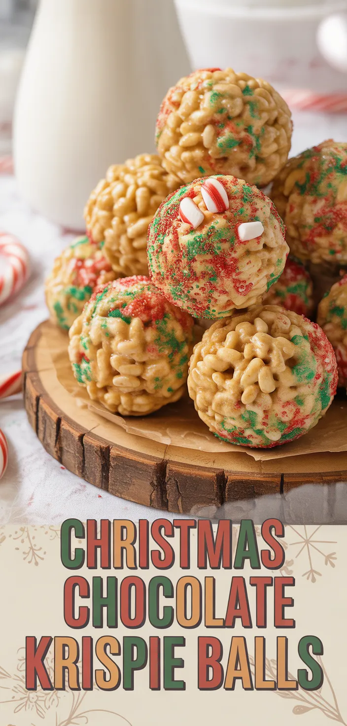 A photo of Festive Christmas Chocolate Rice Krispie Balls You’ll Love Recipe