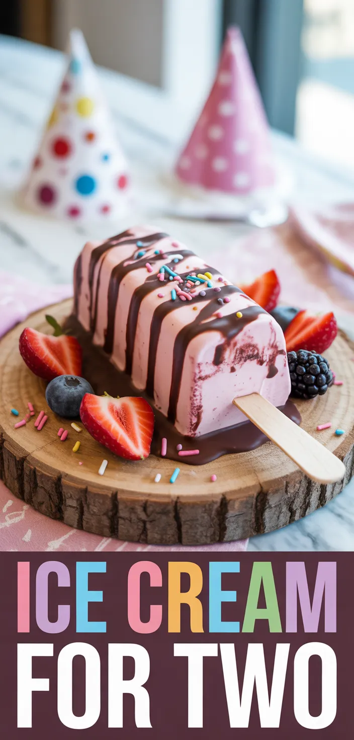 A photo of Ice Cream Bar For Two Sweet Birthday Party!! Recipe