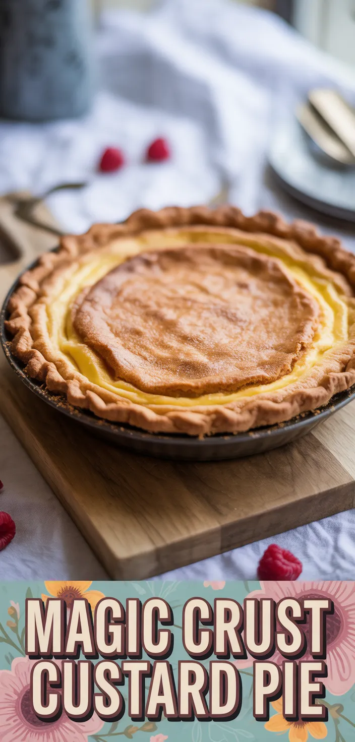 A photo of Magic Crust Custard Pie Recipe