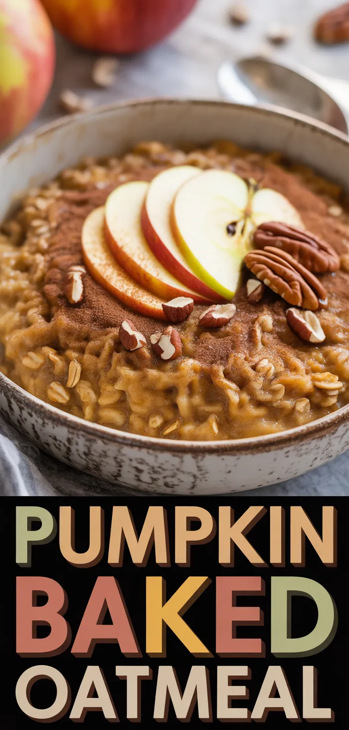 Pumpkin Apple Baked Oatmeal Recipe