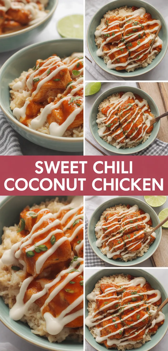Sweet Chili Chicken Bowl With Coconut Lime Drizzle Recipe
