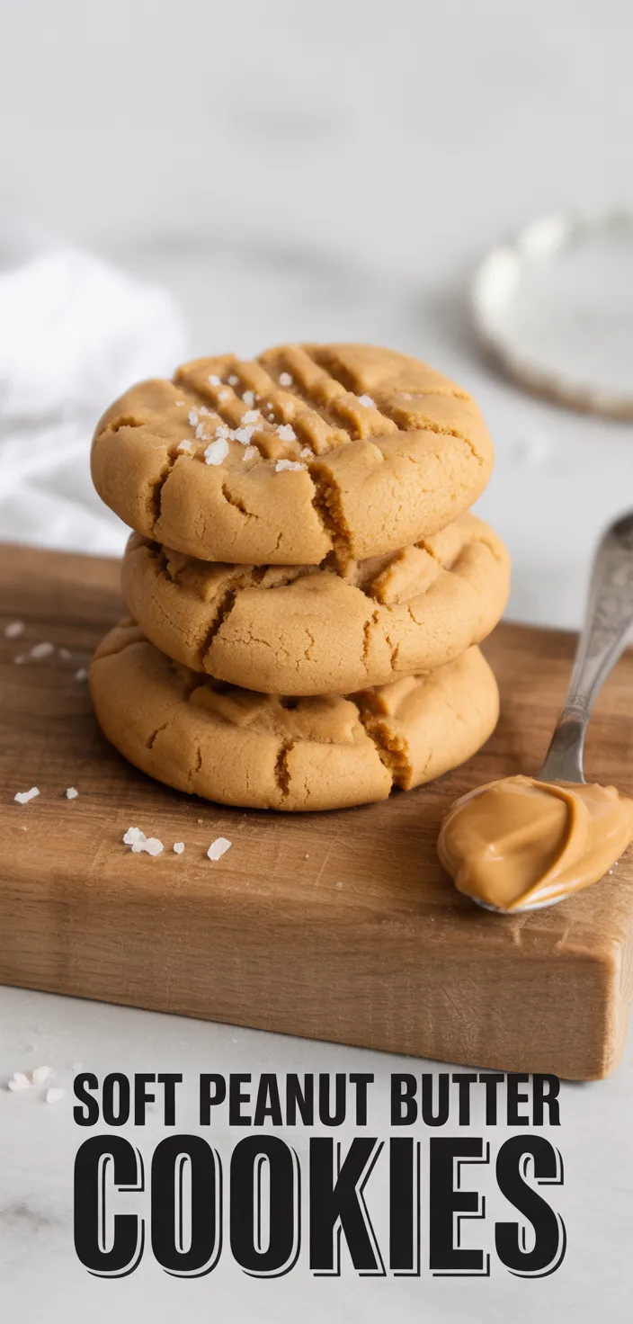 A photo of The Best Soft And Chewy Peanut Butter Cookies Recipe