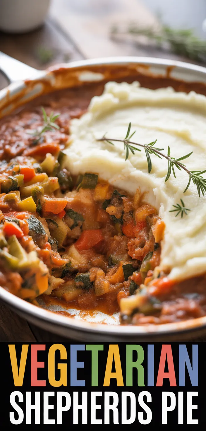 A photo of Vegetarian Shepherds Pie Recipe
