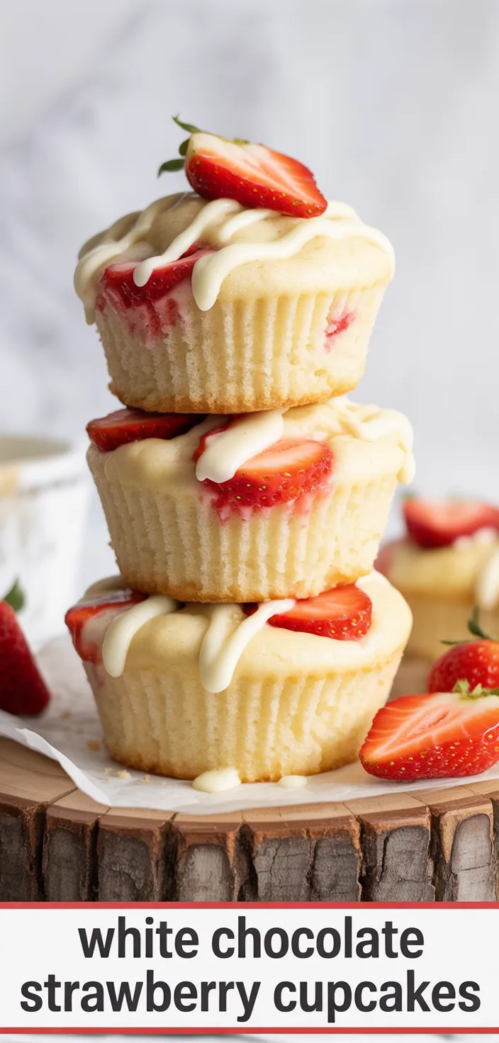 White Chocolate Strawberry Cupcakes – A Sweet Symphony Of Flavors Recipe