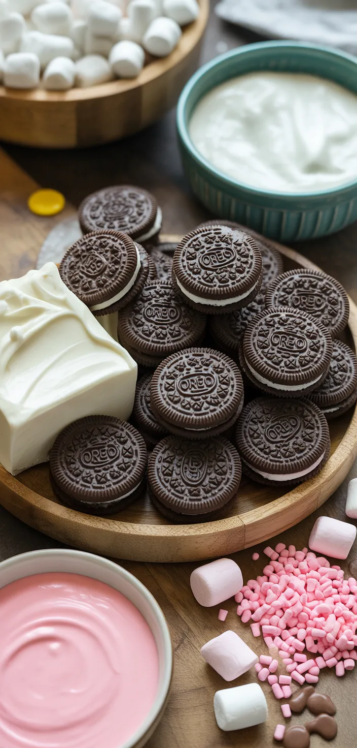 Ingredients photo for Easter: Bunny Butt Oreo Pops Recipe