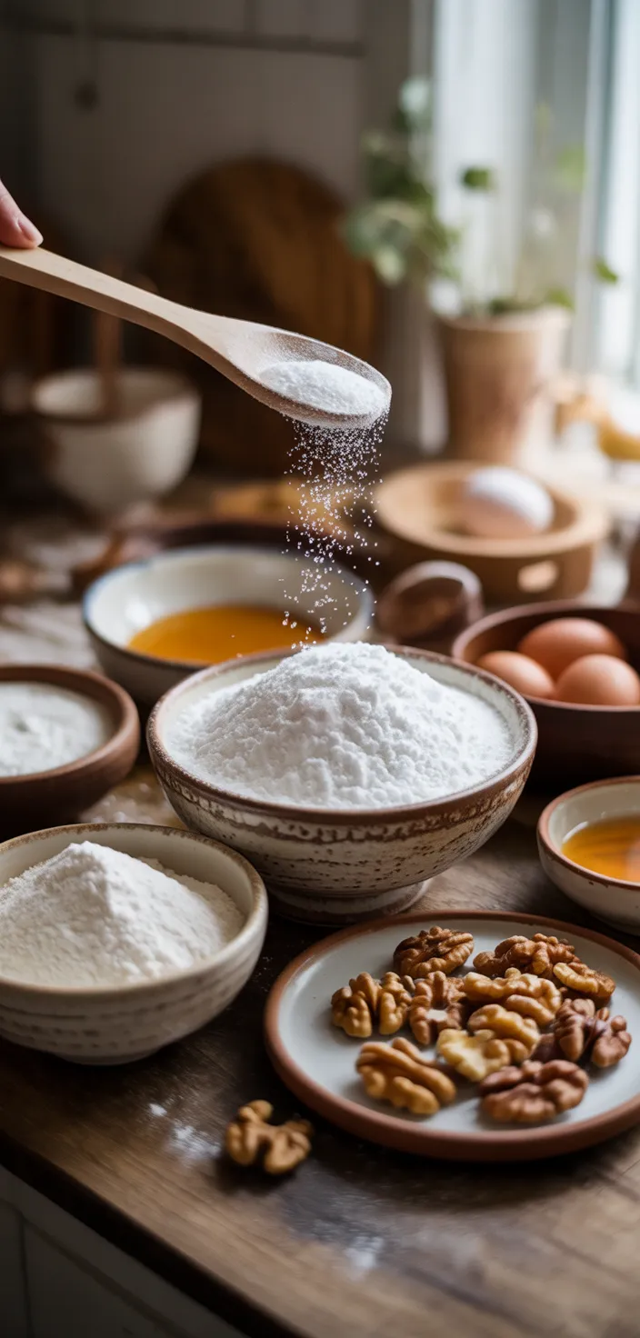 Ingredients photo for Easy Honey Cake Recipe