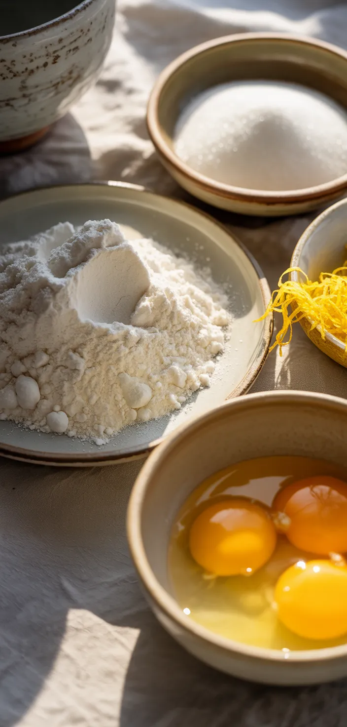 Ingredients photo for Homemade Angel Food Cake Recipe