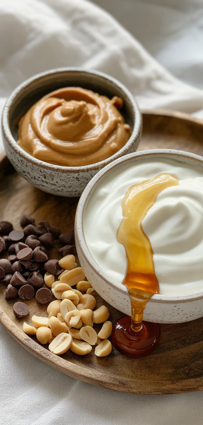 Ingredients photo for Peanut Butter Frozen Yogurt Bars Recipe