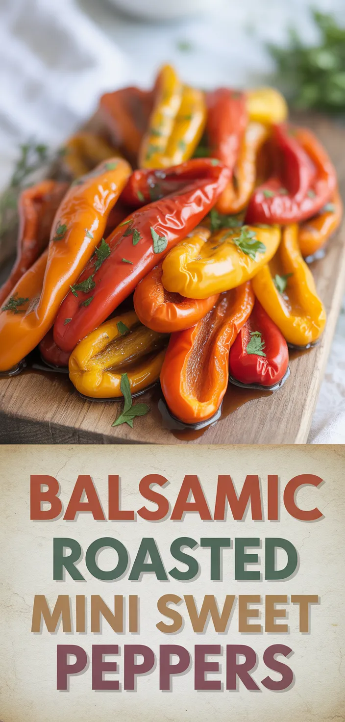 A photo of Balsamic Roasted Mini Sweet Peppers Recipe