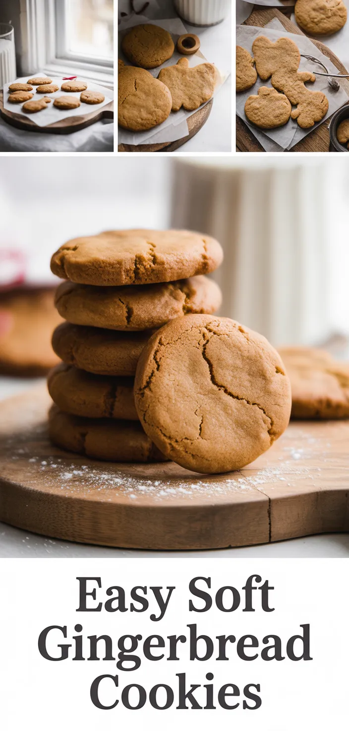 A photo of Easy Soft Gingerbread Cookies Recipe