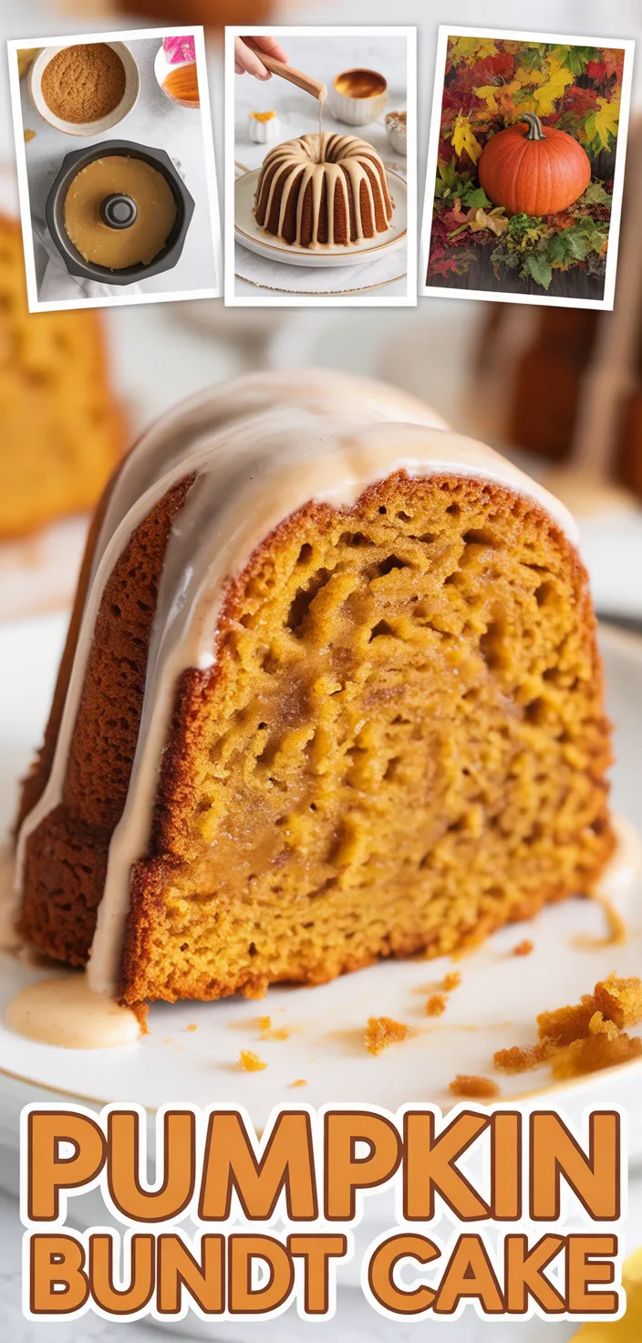 A photo of Pumpkin Bundt Cake With Brown Sugar Icing Recipe